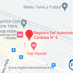 Mapa Registro Automotor 6 Córdoba Capital