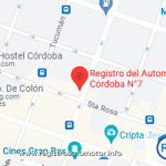 Mapa Registro Automotor 7 Córdoba Capital