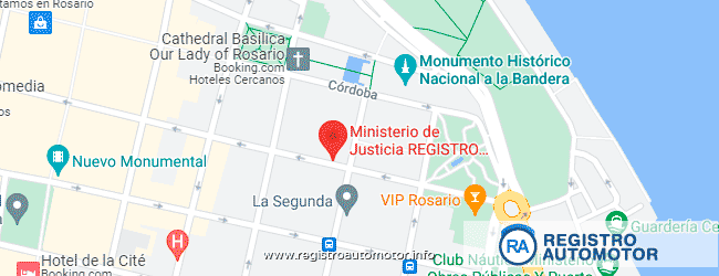 Mapa Registro Automotor 13 Rosario Santa Fe