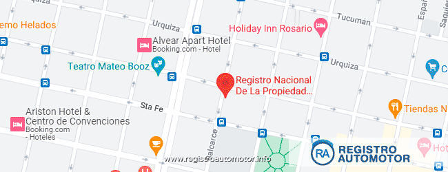 Mapa Registro Automotor 14 Rosario Santa Fe