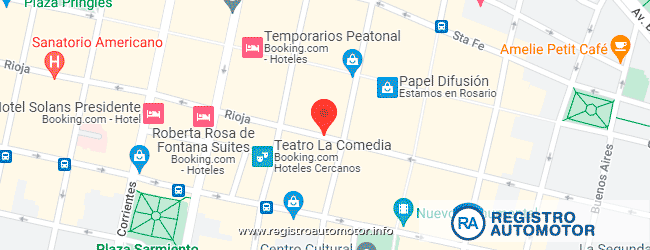 Mapa Registro Automotor 18 Rosario Santa Fe