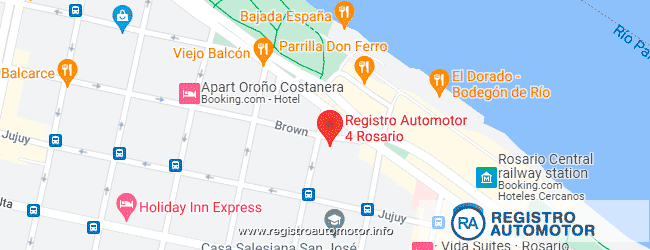 Mapa Registro Automotor 4 Rosario Santa Fe