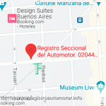 Mapa Registro Automotor 44 Capital Federal CABA