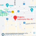 Mapa Registro Automotor 45 Capital Federal CABA
