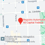 Mapa Registro Automotor 60 Capital Federal CABA