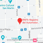 Mapa Registro Automotor 70 Capital Federal CABA