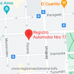 Mapa Registro Automotor 77 Capital Federal CABA