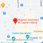 Mapa Registro Automotor 85 Capital Federal CABA