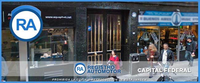 Fachada del frente del Registro Automotor Número 11 de CABA