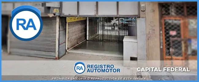 Edificio del Registro Automotor Número 28 de CABA Fachada del frente del Registro Automotor Número 28 de CABA