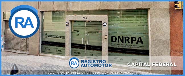 Edificio del Registro Automotor Número 34 de CABA Fachada del frente del Registro Automotor Número 34 de CABA