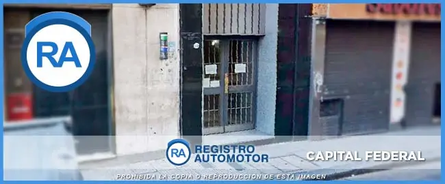 Edificio del Registro Automotor Número 39 de CABA Fachada del frente del Registro Automotor Número 39 de CABA