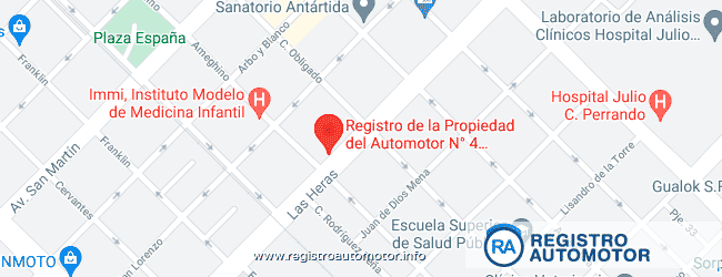 Mapa Registro Automotor 3 Resistencia Chaco