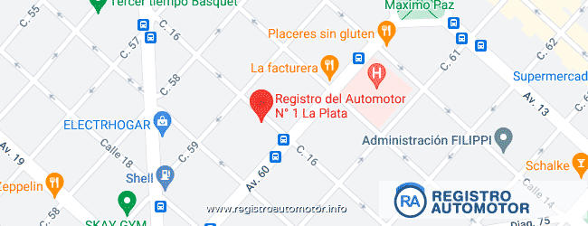 Mapa Registro Automotor 1 La Plata